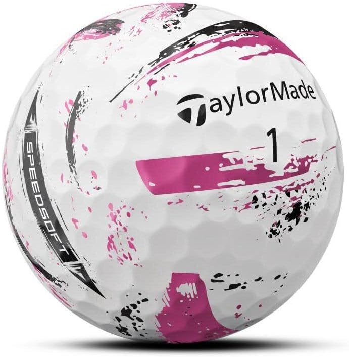 TaylorMade SpeedSoft Golf Balls, Maximum Distance with Ultra-Soft Feel, Perfect for Off The Tee and Around The Green