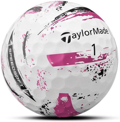 TaylorMade SpeedSoft Golf Balls, Maximum Distance with Ultra-Soft Feel, Perfect for Off The Tee and Around The Green