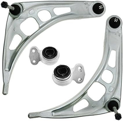 TRQ Front Lower Control Arm with Ball Joint Set Control Arm Bushing Set Compatible with 2000 BMW 323Ci 1999-2000 323i 2001-2006 325Ci 2001-2005 325i 328Ci 328i 330Ci 330i 2003-2008 Z4