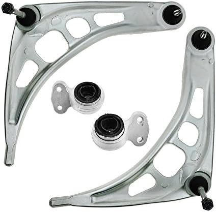 TRQ Front Lower Control Arm with Ball Joint Set Control Arm Bushing Set Compatible with 2000 BMW 323Ci 1999-2000 323i 2001-2006 325Ci 2001-2005 325i 328Ci 328i 330Ci 330i 2003-2008 Z4