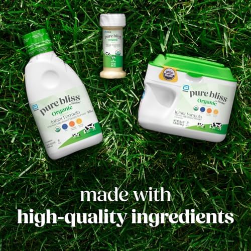 Pure Bliss by Similac Organic Infant Formula, Easy to Digest, USDA-Certified Organic, Ready to Feed, 2-fl-oz Bottle, Pack of 48