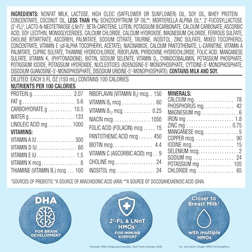 Amazon Brand - Mama Bear Advantage Premium Baby Formula Powder, 2'-FL HMO, LNnT HMOs for Immune Support, Non-GMO, 34 oz (Pack of 1)