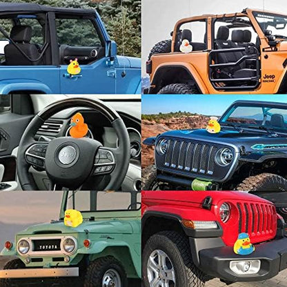 Rubber Ducks in Bulk,Assortment Duckies for Jeep Ducking Floater Duck Bath Toys Party Favors (30-Pack)