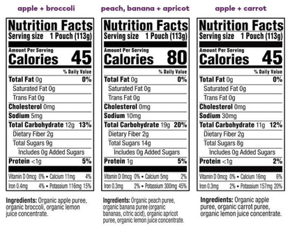Plum Organics Stage 2 Variety Pack – Baby’s Favorite Flavors Adventure Pack – Organic Fruit & Veggie Baby Food Pouches – 4 oz Pouch, Pack of 18 (Amazon Exclusive)