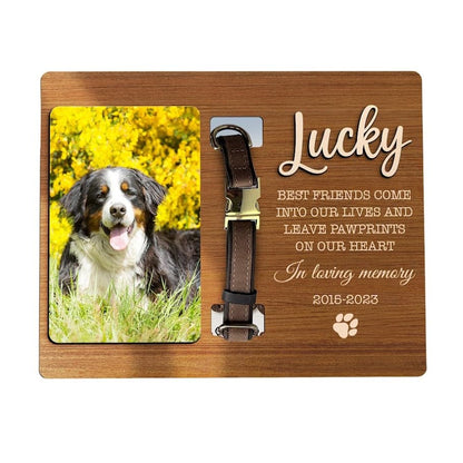 Pet Collar Memorial Frame with Photo, Dog Collar Memorial Frame, Dog Memorial Gifts for Loss Of Dog, Pet Bereavement Gifts, Pet Memorial, Dog Lover Gift
