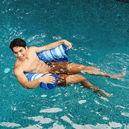 Big Joe Noodle Sling, No Inflation Needed, Pool Float with Armrests, Quick Draining Fabric, Cup Holder