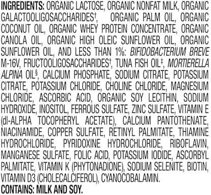 Happy Baby Organics Stage 1 Infant Formula, 0-12 Months, Milk Based Organic Baby Formula Powder with Iron, Probiotics & Prebiotics for Immune & Digestive Support, 22.9 Ounce (Pack of 1)