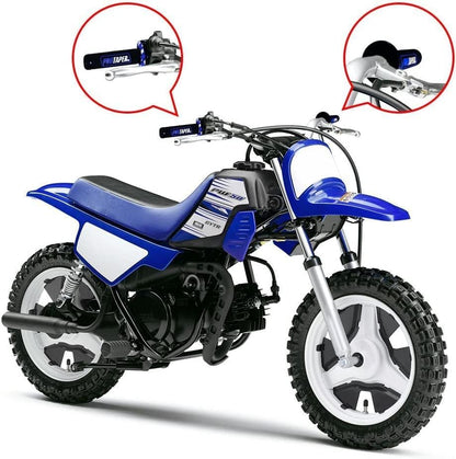 Universal 22mm 7/8" Twist Throttle Handle Grip + Cable for Cross-Country Motorcycle 250 Dirt Pit Motor Bike Motorcycle CRF70 TTR KLX110 SSR Thumpstar YCF（Bule）
