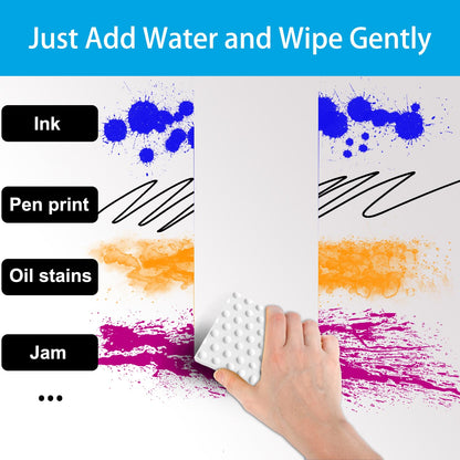 SmilinFit Magic Sponge Erasers, 50 Pack 2X Density Stronger Melamine Sponge Foam Pads, Multi-Functional Household Cleaning Supplies Cleaner for Kitchen, Bathroom, Bathtub, Sink, Wall Cleaner