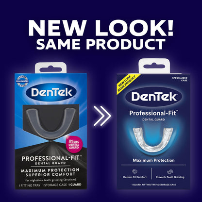 DenTek Teeth Grinding Dental Guard Kit with Comfort Fit and Professional Fit, 1 Count Each