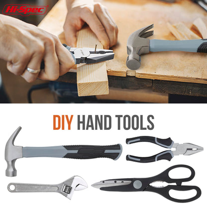 Hi-Spec 54pc Red Household Tool Kit – Essential DIY Hand Tool Set with Toolbox for Home, Garage, Office, Basic Repairs, First Apartment, New Home & Everyday Home Improvement