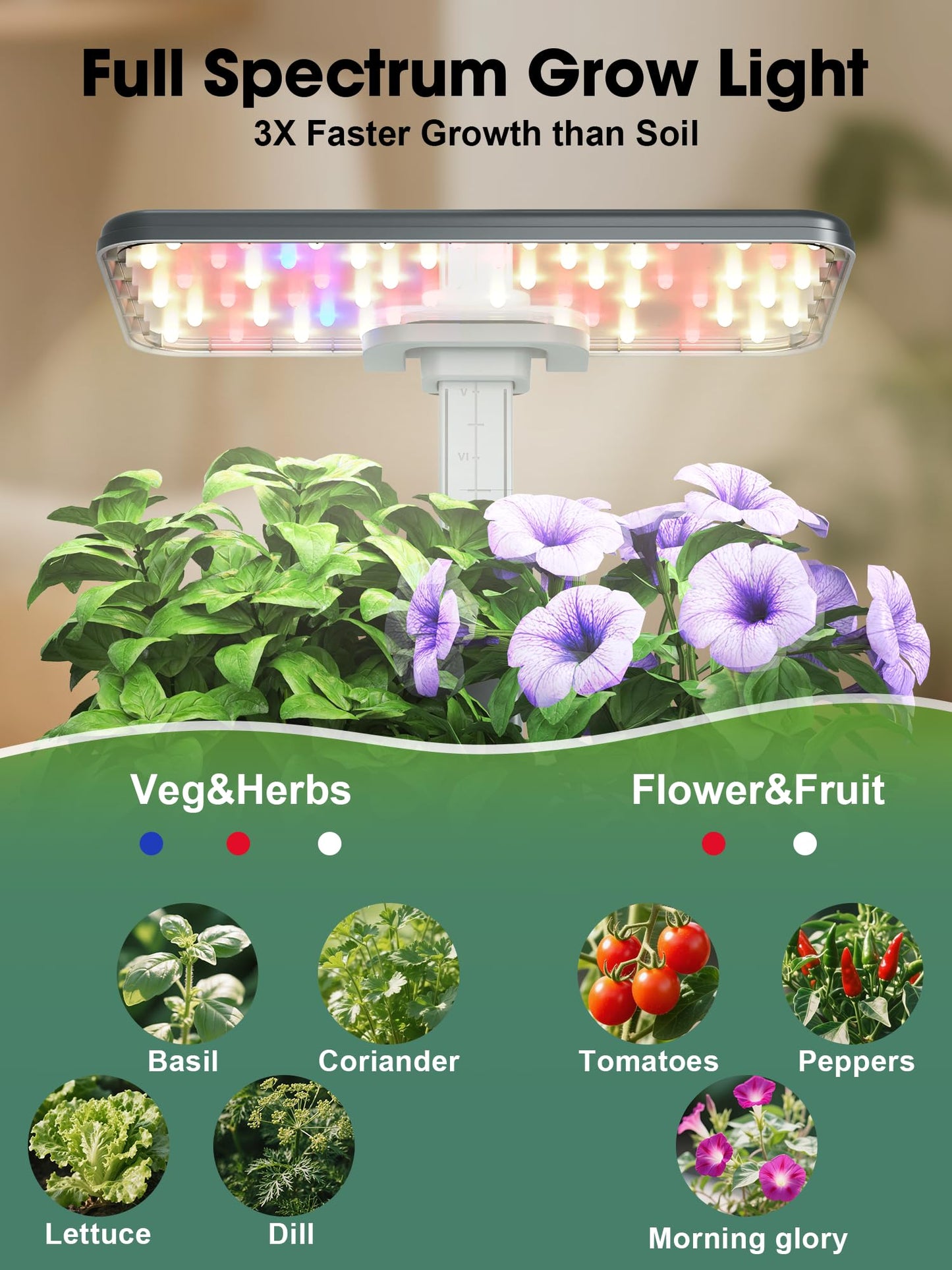 Homeleafy Hydroponics Growing System Kit, 8 Pods Smart Indoor Herb Garden with WiFi App Control, Seeds Pod Kit,LED Grow Light,Stainless Steel Herbs Planter for Lettuce,Basil,Gardening Gifts