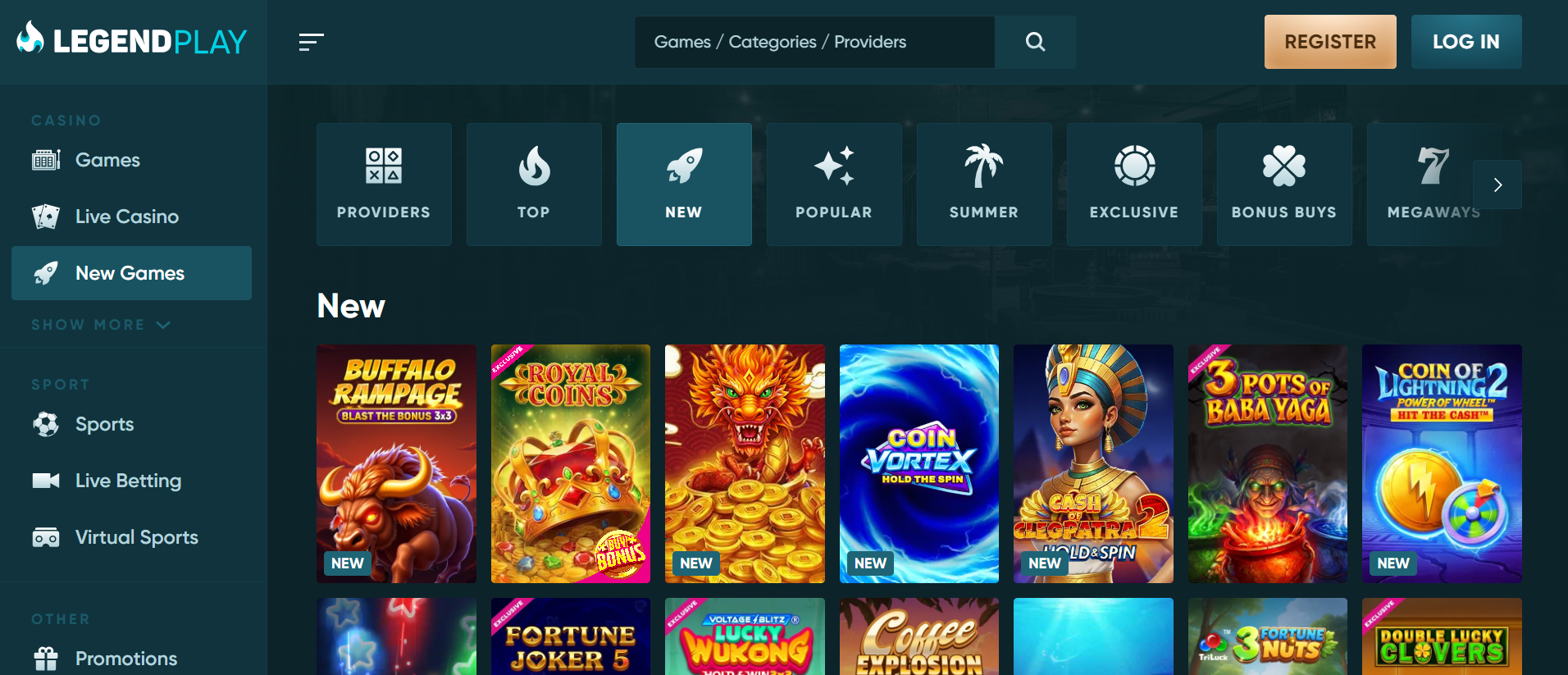 Legendplay gambling site